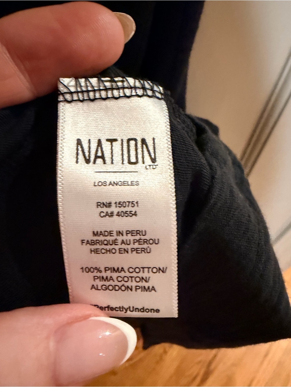 Nation LA Pima Cotton Black Square-Neck Puff Sleeve Midi Dress Small - Picture 5 of 5
